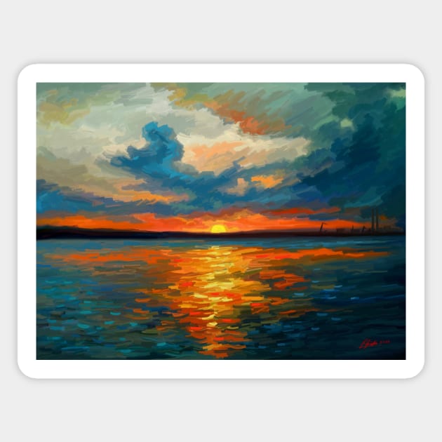 Sunset Impression Sticker by Remus